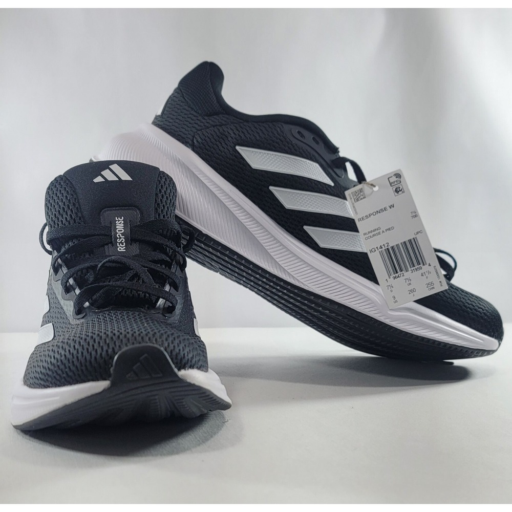 adidas Response W Core‎ Sneakers Black/White Womens Road Running Shoes IG1412